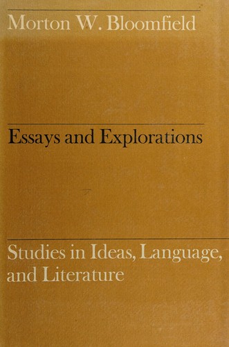 Cover for Essays and explorations