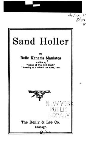 Cover for Sand holler