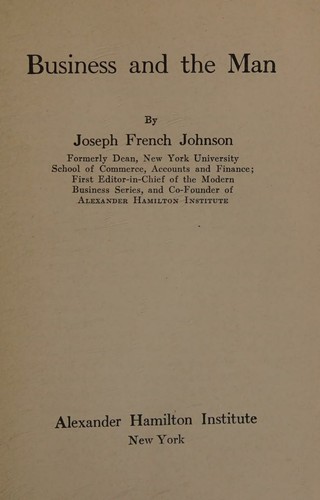 Cover for Business and the man