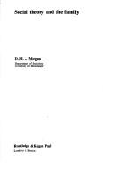Cover for Social theory and the family
