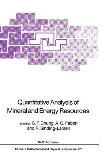 Cover for Quantitative Analysis of Mineral and Energy Resources (NATO Science Series C:)