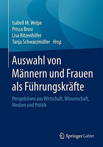 Cover for Auswahl von Männern und Frauen als Führungskräfte