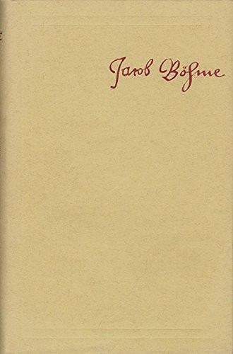 Cover for Jacob Bohme: Samtliche Schriften / 1955-1989. 11 Bande. 11 Bande Sind Lieferbar (German Edition)