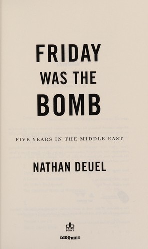 Cover for Friday was the bomb