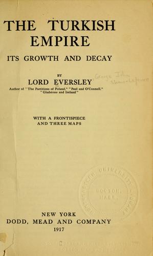 Cover for The Turkish empire