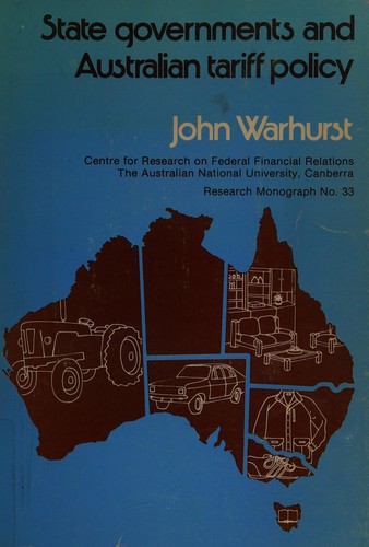 Cover for State governments and Australian tariff policy