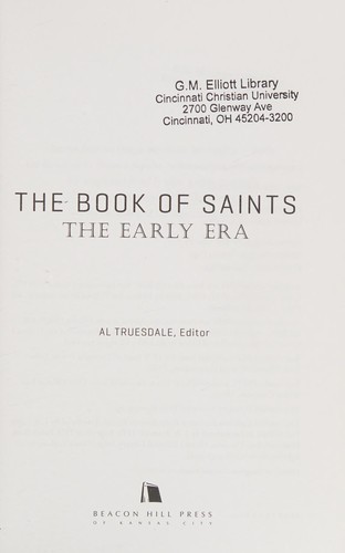 Cover for The book of saints