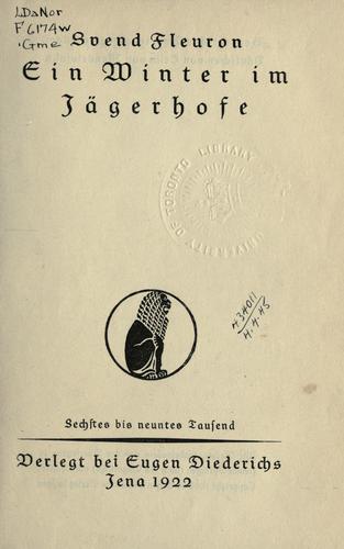 Cover for Winter im Jägerhofe