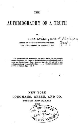 Cover for The Autobiography of a Truth
