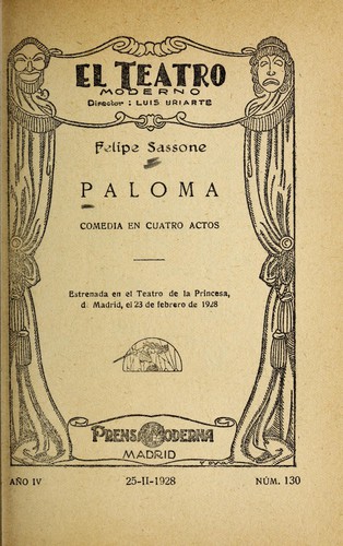 Cover for Paloma
