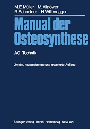 Cover for Manual der Osteosynthese