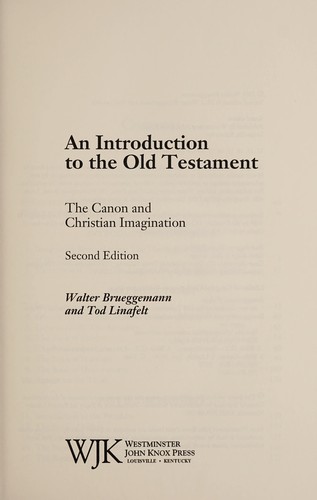 Cover for An introduction to the Old Testament