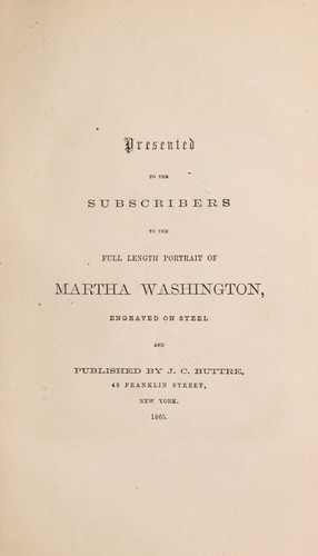 Cover for Martha Washington