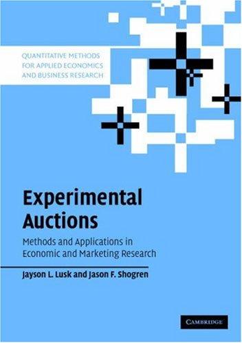 Cover for Experimental Auctions
