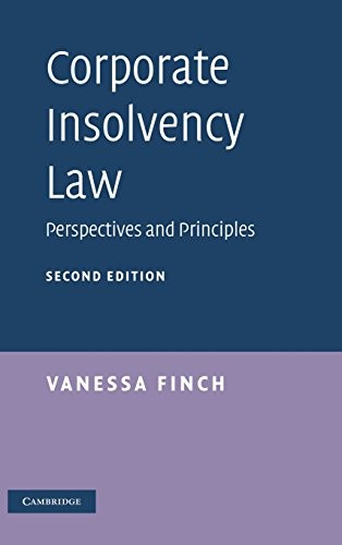 Cover for Corporate insolvency law