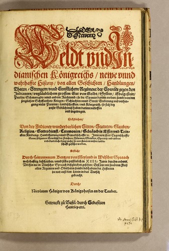 Cover for Der Newenn Weldt vnd indianischen kȯnigreichs