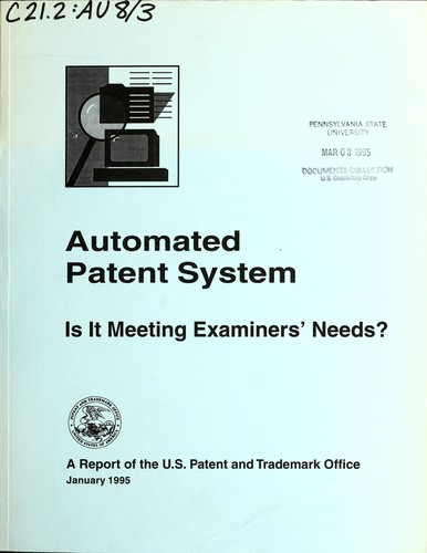Cover for Automated Patent System