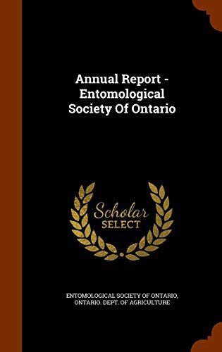 Cover for Annual Report - Entomological Society Of Ontario