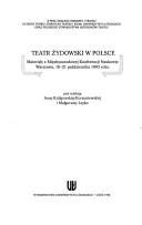 Cover for Teatr Żydowski w Polsce