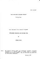 Cover for Development strategies and the rural poor.
