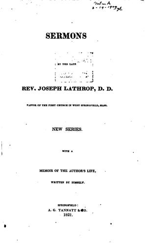 Cover for Sermons