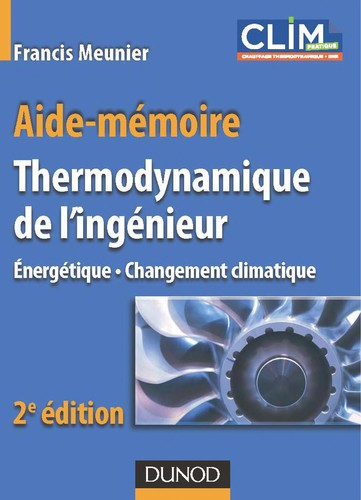 Cover for Thermodynamique de l'ingénieur
