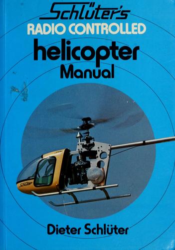 Cover for Schlüter's radio controlled helicopter manual