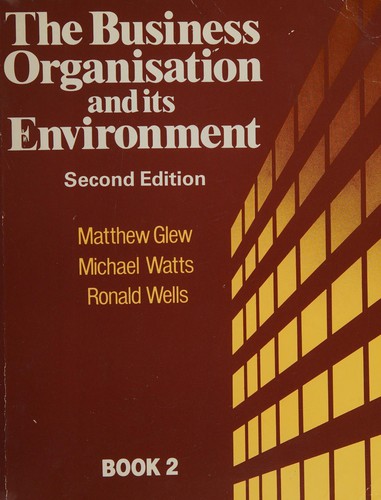Cover for The business organisations and its environment