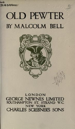 Cover for Old pewter