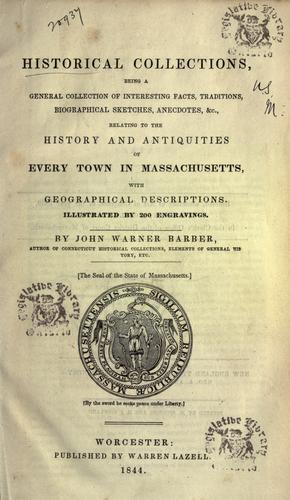 Cover for Historical collections