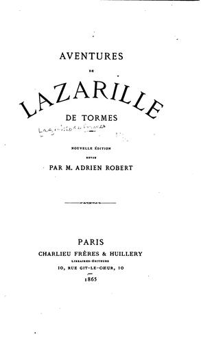 Cover for Aventures de Lazarillo de Tormes.
