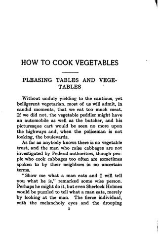 Cover for How to cook vegetables
