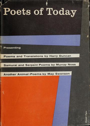 Cover for Poets of Today