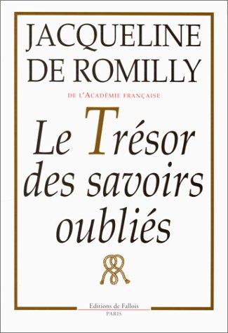 Cover for Le trésor des savoirs oubliés