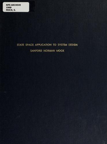 Cover for State Space Application To System Design