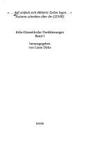 Cover for "Dass einfach sich diktierte Zeilen legen"