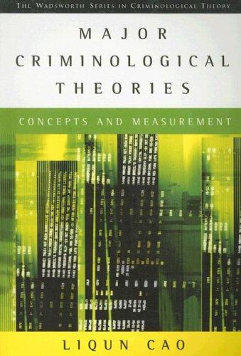 Cover for Major Criminological Theories