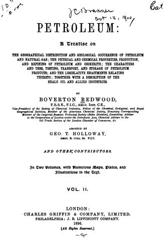 Cover for Petroleum
