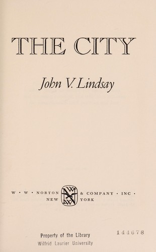 Cover for The city