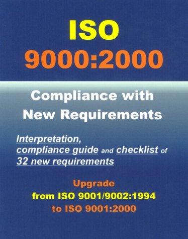 Cover for ISO 9000:2000 DIS, Compliance with New Requirements