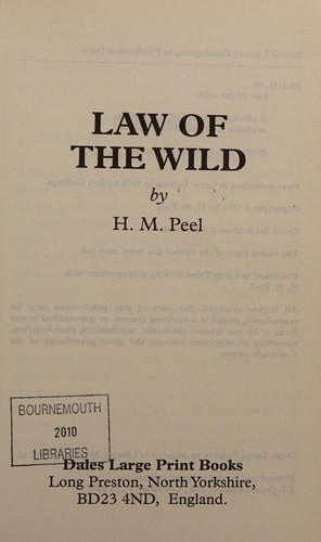 Cover for Law of the wild