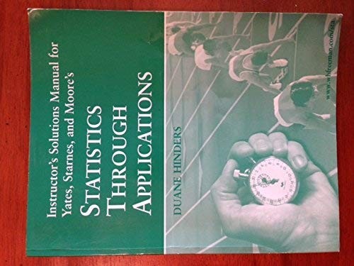 Cover for Statistics Through Applications