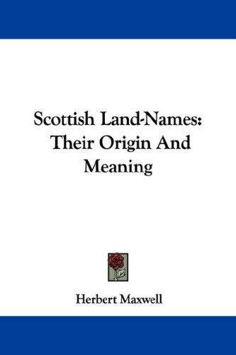 Cover for Scottish Land-Names