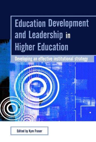 Cover for Education development and leadership in higher education