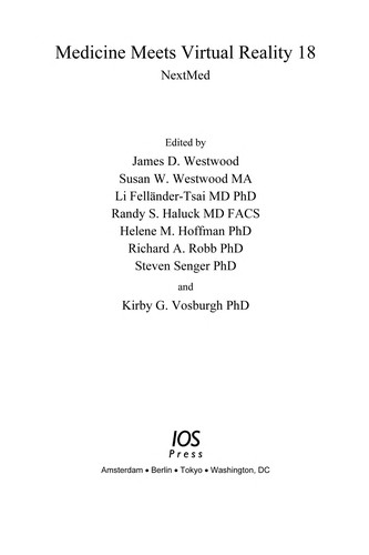 Cover for Medicine Meets Virtual Reality 18
