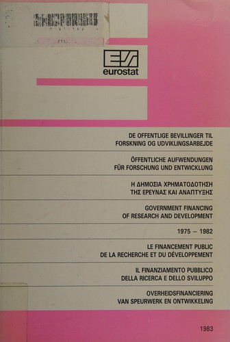 Cover for De offentlige bevillinger til forskning og udviklingsarbejde =