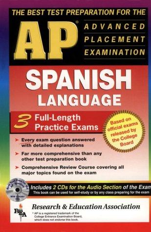 Cover for AP Spanish w/ Audio CDs (REA) - The Best Test Prep for the AP Exam (Test Preps)