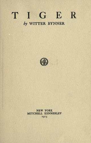 Cover for Tiger.