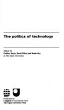 Cover for The Politics of technology