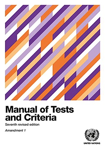 Cover for Manual of Tests and Criteria